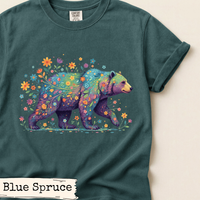 Load image into Gallery viewer, Floral Bear Art Design