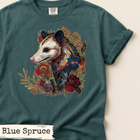Load image into Gallery viewer, Opossum Floral Art Design