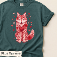 Load image into Gallery viewer, Floral Wolf Valentine Shirt