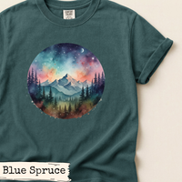 Load image into Gallery viewer, Watercolor Mountain Forest