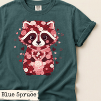 Load image into Gallery viewer, Floral Raccoon Valentine Shirt