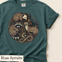 Load image into Gallery viewer, Woodland Animals Circle Art Shirt