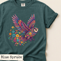 Load image into Gallery viewer, Floral Owl Nature Shirt