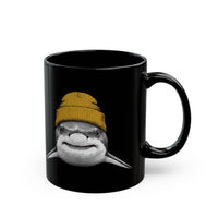 Load image into Gallery viewer, Great White Shark with Yellow Beanie Coffee Cup (11oz/15oz)