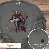 Load image into Gallery viewer, Floral Wolf Jewel Tone