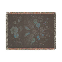 Load image into Gallery viewer, Vintage Floral Tapestry Woven Blanket | Antique Bloom Throw