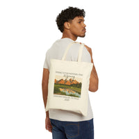 Load image into Gallery viewer, Grand Teton National Park Wyoming Tote Bag | Mountain Lake Illustration, 2026 Retreat