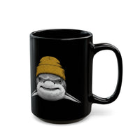 Load image into Gallery viewer, Great White Shark with Yellow Beanie Coffee Cup (11oz/15oz)