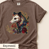 Load image into Gallery viewer, Opossum Floral Art Design
