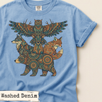 Load image into Gallery viewer, Woodland Animal Totem Art