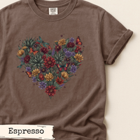 Load image into Gallery viewer, Wildflower Butterfly Heart Shirt