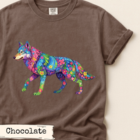 Load image into Gallery viewer, Floral Wolf Art Nature Design