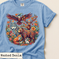 Load image into Gallery viewer, Floral Wildlife Art Shirt