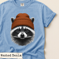 Load image into Gallery viewer, Raccoon Beanie Shirt