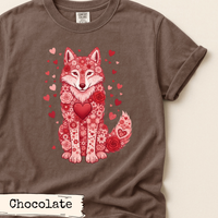 Load image into Gallery viewer, Floral Wolf Valentine Shirt