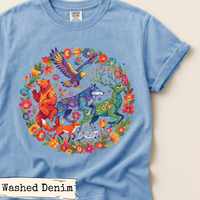 Load image into Gallery viewer, Spanish Folk Art Wildlife Shirt