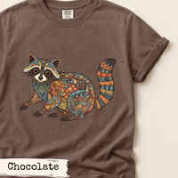 Load image into Gallery viewer, Floral Raccoon Art
