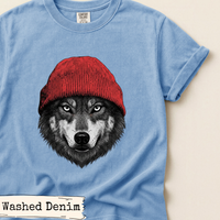 Load image into Gallery viewer, Wolf Beanie Shirt