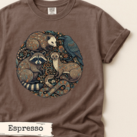 Load image into Gallery viewer, Woodland Animals Circle Art Shirt