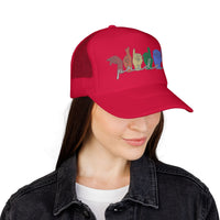 Load image into Gallery viewer, Pride ASL Hands Foam Trucker Hat | Rainbow Sign Language Cap