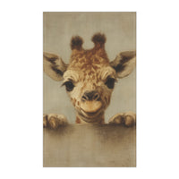 Load image into Gallery viewer, Baby Giraffe Peekaboo Tea Towel | Cute Nursery Kitchen Decor