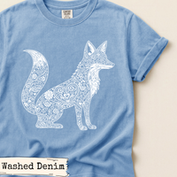 Load image into Gallery viewer, White Floral Fox