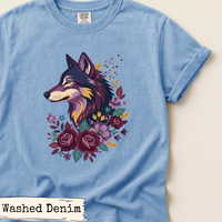 Load image into Gallery viewer, Floral Wolf Nature Shirt
