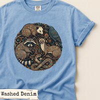 Load image into Gallery viewer, Woodland Animals Circle Art Shirt
