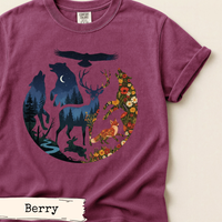 Load image into Gallery viewer, Forest Night Wildlife Shirt