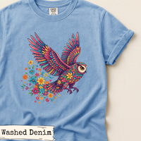 Load image into Gallery viewer, Floral Owl Nature Shirt