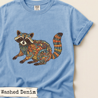 Load image into Gallery viewer, Floral Raccoon Art