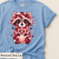 Load image into Gallery viewer, Floral Raccoon Valentine Shirt