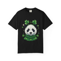 Load image into Gallery viewer, Panda Wearing Shamrocks T-shirt