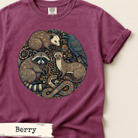 Load image into Gallery viewer, Woodland Animals Circle Art Shirt