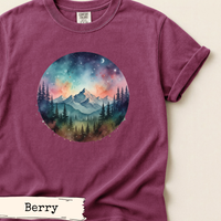 Load image into Gallery viewer, Watercolor Mountain Forest