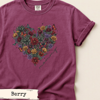 Load image into Gallery viewer, Wildflower Butterfly Heart Shirt