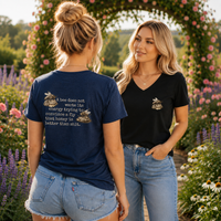 Load image into Gallery viewer, Bee Shirt Women – Vneck Cotton Tee