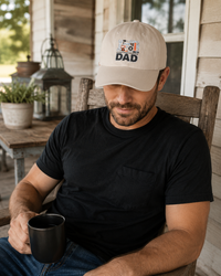 Load image into Gallery viewer, Classic Baseball Cap Embroidered Papa Design Vintage Dad Hat Style Perfect New Dad Gift Fathers Day Present Comfortable Unstructured Fit Adjustable Strap Brass Buckle Breathable Cotton Material Everyday Casual Wear Lived In Look