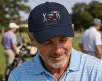Load image into Gallery viewer, Perfect Grandfather Gift Embroidered Grampa Hat Fathers Day Birthday Present Vintage Dad Cap Classic Style Adjustable Strap Comfortable Fit Antique Brass Buckle Unstructured Crown Design Permacurv Visor Breathable Eyelets Casual Everyday