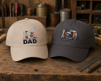 Load image into Gallery viewer, Vintage Dad Cap Embroidered Grampa Badge Classic Baseball Hat Unstructured Crown Soft Comfortable Fit Adjustable Hideaway Strap Antique Brass Buckle Permacurv Visor Breathable Eyelets Perfect Fathers Day Gift Grandfather Birthday Present