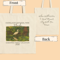 Load image into Gallery viewer, Everglades National Park Tote Bag – Personalized Canvas Mountain Souvenir
