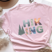 Load image into Gallery viewer, Hiking Graphic T-Shirt – Nature Pattern Letters Outdoor Adventure Tee
