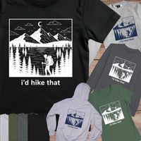 Load image into Gallery viewer, Hiking Shirt Id Hike That Funny Outdoor Tee