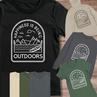 Load image into Gallery viewer, Happiness is being out doors