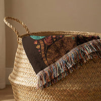 Load image into Gallery viewer, Boho Wall Hanging Tapestry Cat Folk Art Design Woven Throw Blanket Colorful Feline Pattern Soft Cozy Fabric Multiple Cats Orange Cream Blue Teal Botanical Elements Decorative Home Styling Accent Perfect Gift For Cat Lovers Cat Mom Present