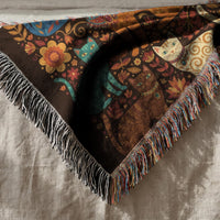 Load image into Gallery viewer, Cat Tapestry Wall Hanging – Woven Boho Folk Art Throw Blanket Gift
