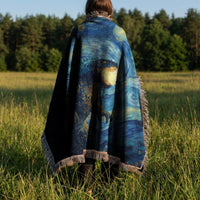 Load image into Gallery viewer, Mythical Beast Throw Blanket – Starry Night Woven Gift for Him