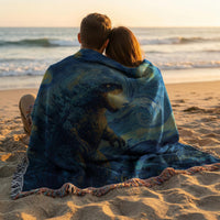 Load image into Gallery viewer, Mythical Beast Throw Blanket – Starry Night Woven Gift for Him