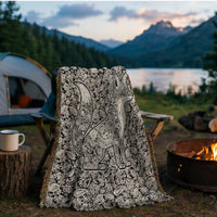 Load image into Gallery viewer, Fox Throw Blanket – Woven Cotton Paisley Boho Farmhouse Throw