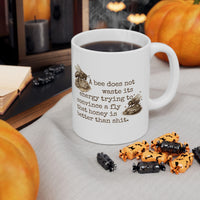 Load image into Gallery viewer, Bee Coffee Mug – Funny Sarcastic Quote Ceramic Beekeeper Gift